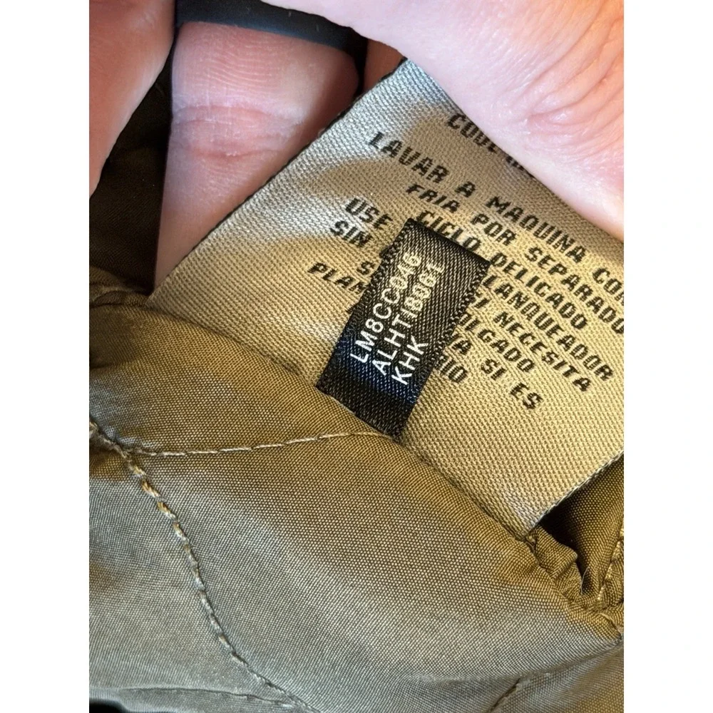 Levi Strauss Sherpa Lined Military Field Jacket Mens XL Olive Green Utility Coat